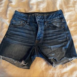 AE denim shorts